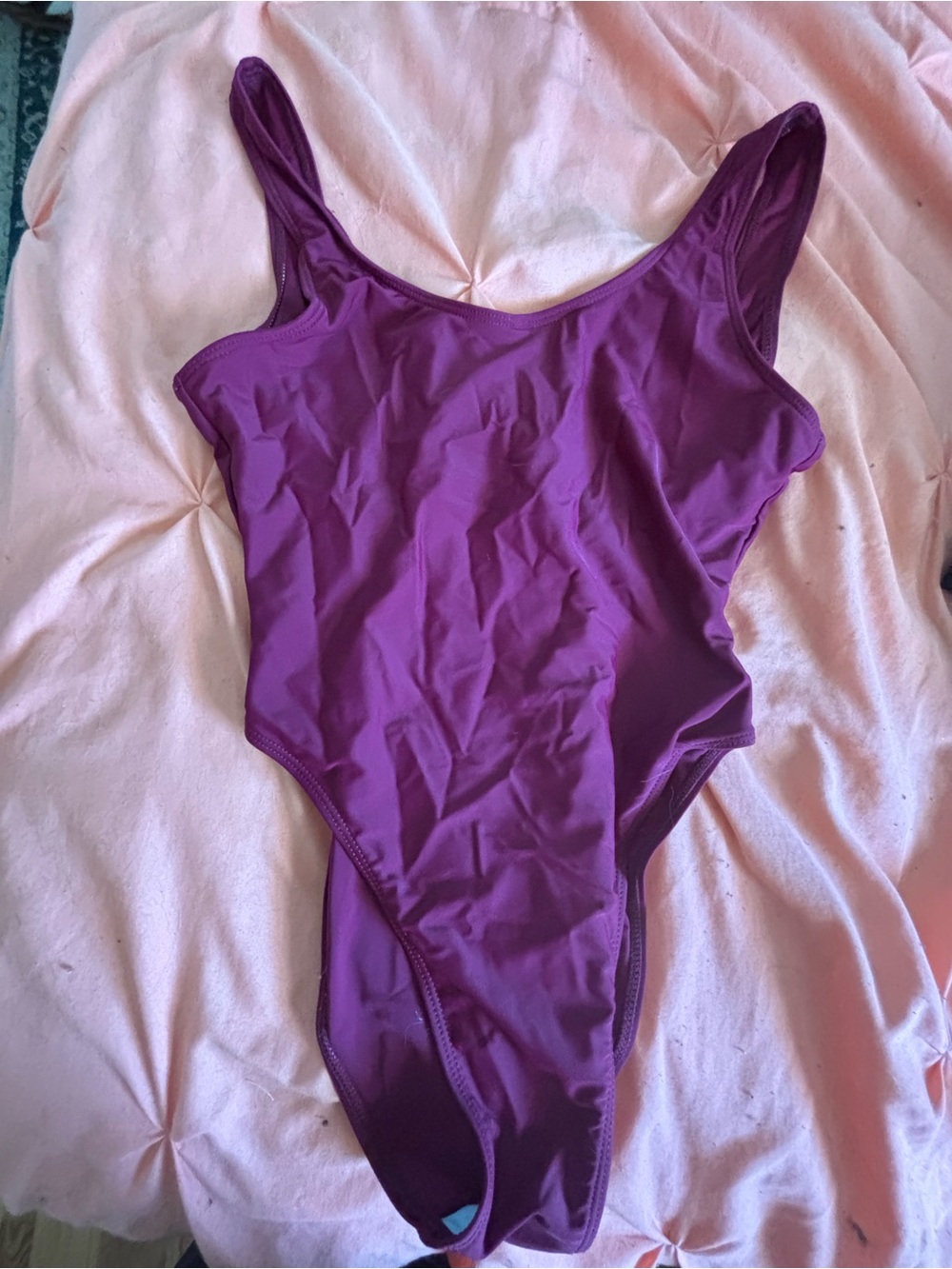 Cupshe Deep Maroon Scoop-Back One-Piece Swimsuit